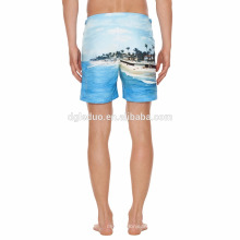 Pantalones cortos de la playa de la venta caliente 2018 hombres pantalones cortos de playa imprimir pantalones cortos de boxeo pantalones cortos de natación